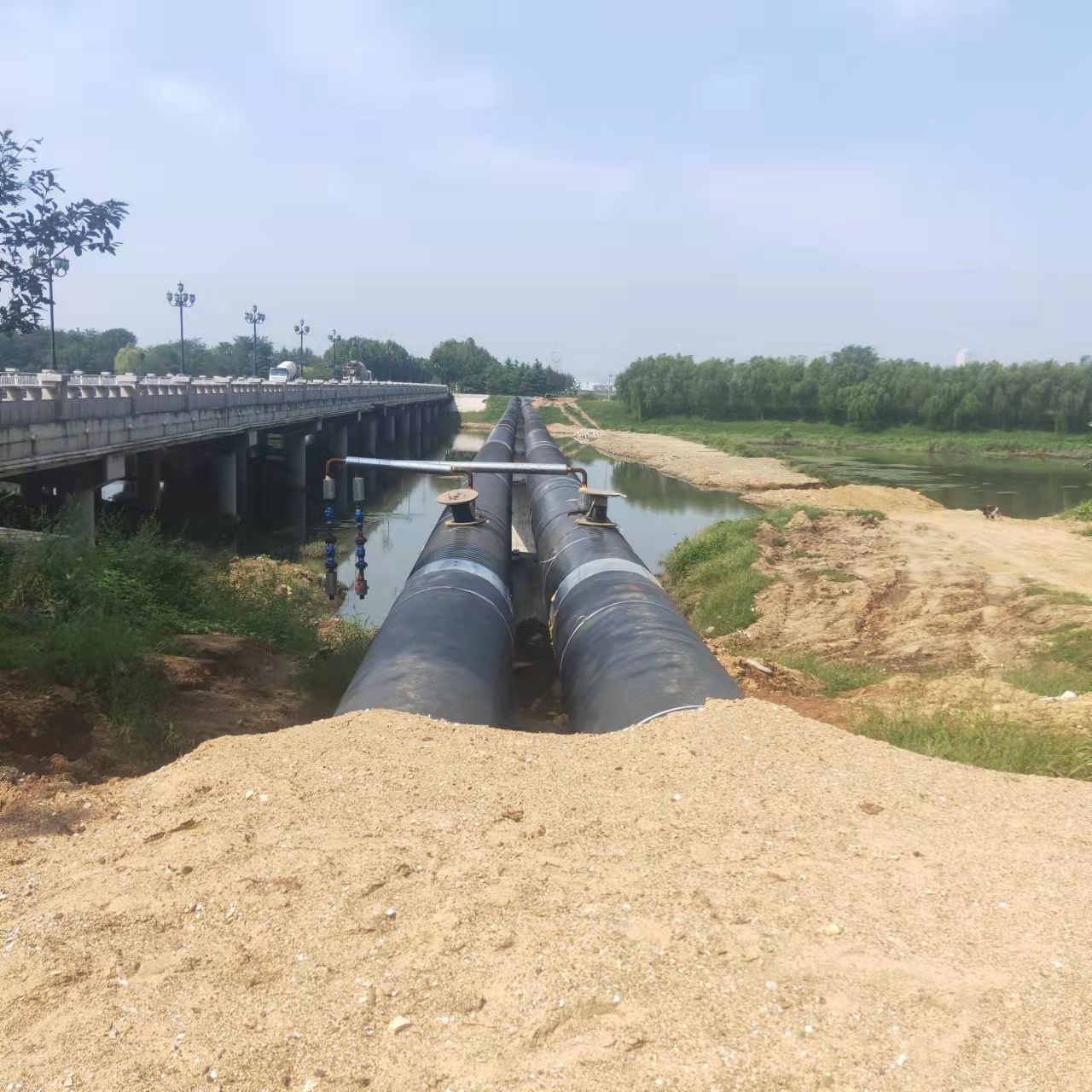 大成镇输油管道清洗